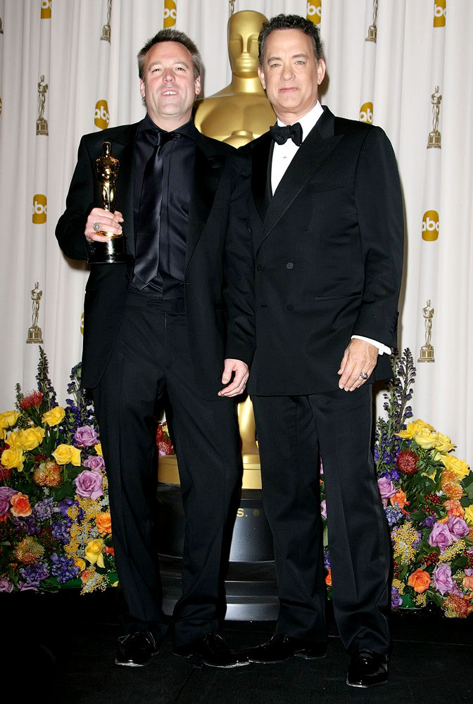 Wally Pfister;Tom Hanks;<br>83rd Annual Academy Awards (Oscars) - Press Room