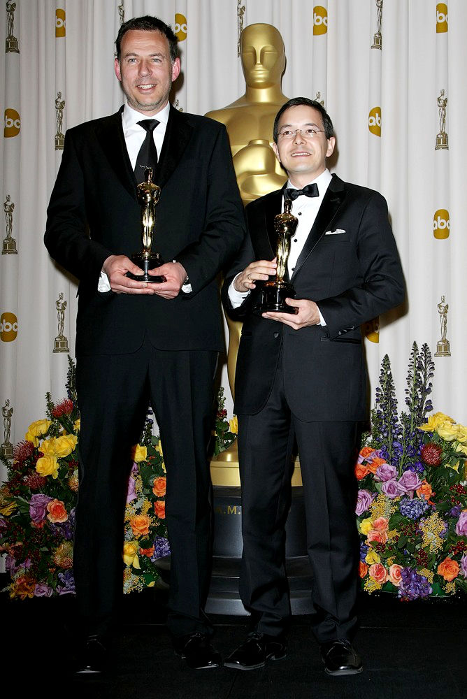 Andrew Ruhemann;Shaun Tan;<br>83rd Annual Academy Awards (Oscars) - Press Room