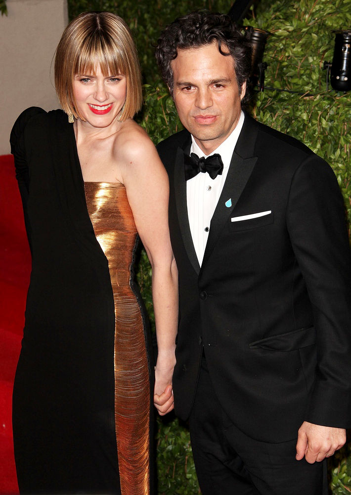 Sunrise Coigney;Mark Ruffalo;<br>2011 Vanity Fair Oscar Party - Arrivals