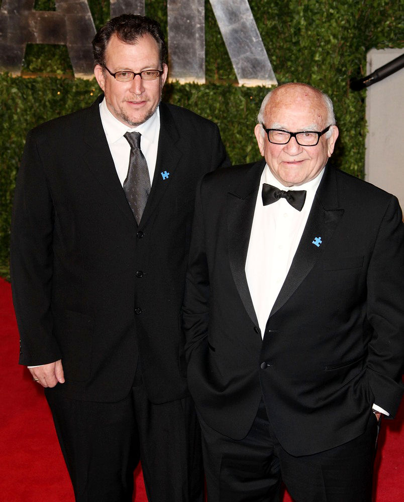 Matthew Asner;Ed Asner;<br>2011 Vanity Fair Oscar Party - Arrivals