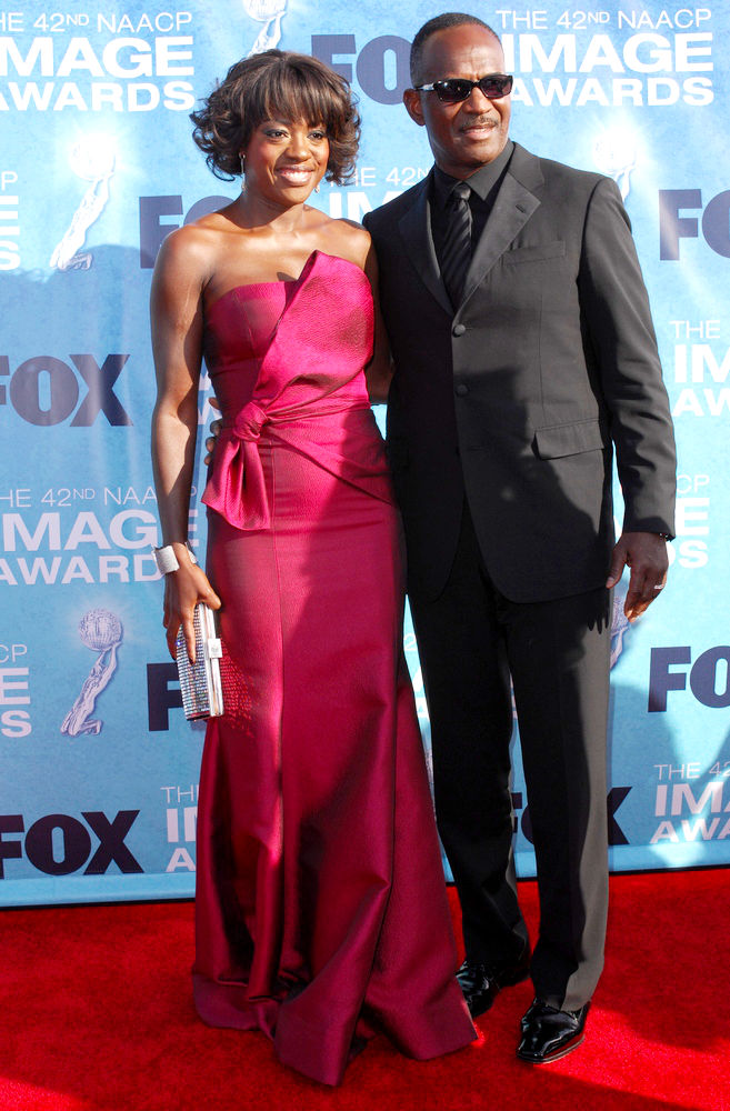 Viola Davis;Julius Tennon;<br>42nd NAACP Image Awards - Arrivals