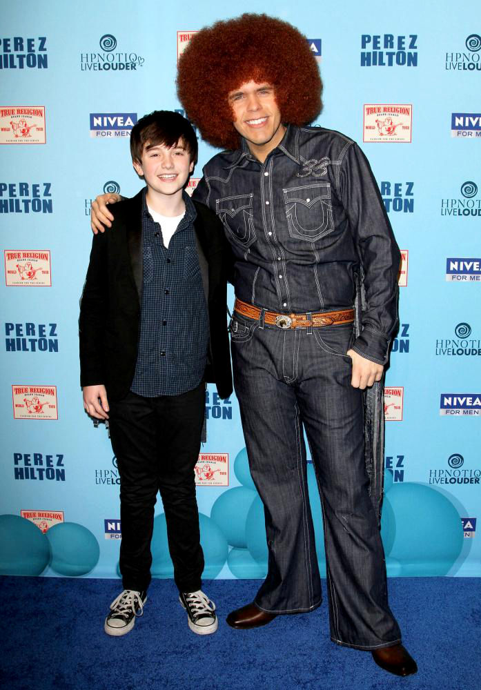 Greyson Chance;Perez Hilton;<br>'Perez Hilton's Blue Ball 33rd Birthday Celebration' - Arrivals