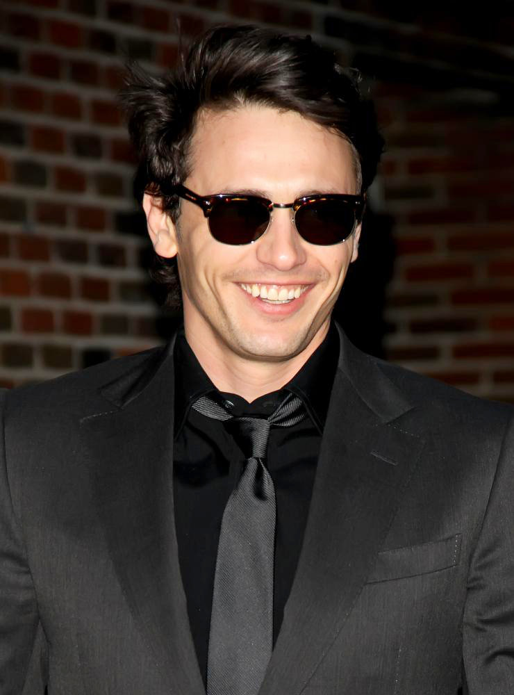 James Franco;<br>'The Late Show with David Letterman' at The Ed Sullivan Theater - Departures