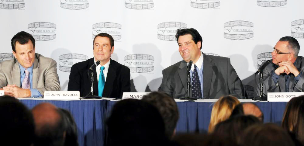 Nick Cassavetes;John Travolta;Marc Fiore;John Gotti Jr.;<br>'Gotti: Three Generations' Press Conference