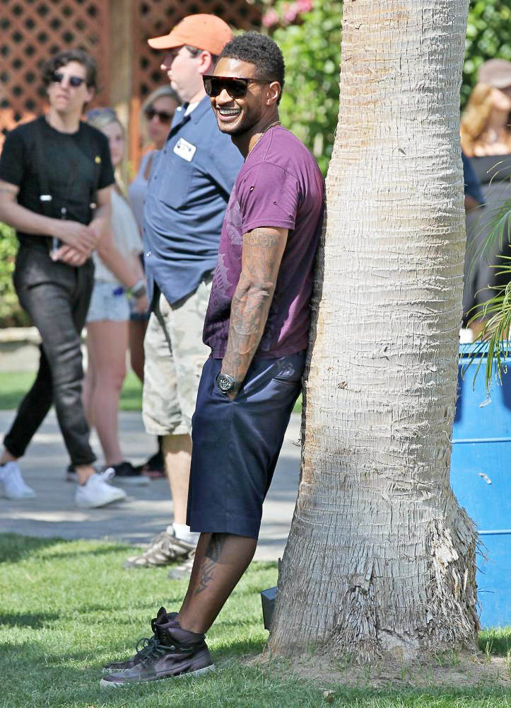 Usher;<br>Celebrities at The 2011 Coachella Valley Music and Arts Festival - Day 1