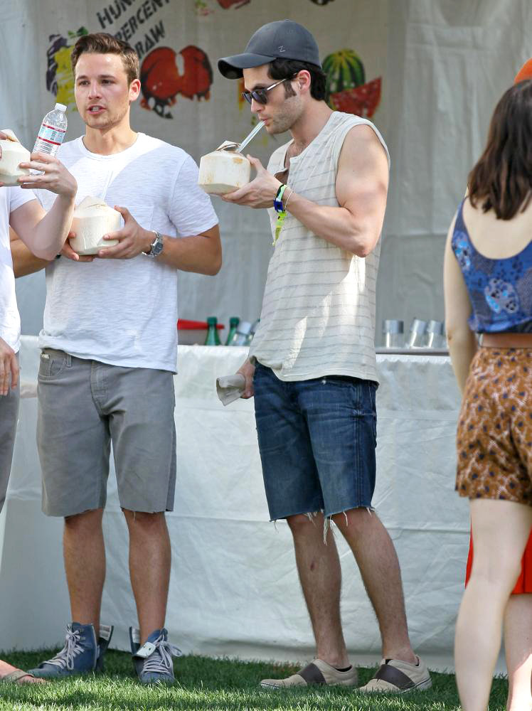 Shawn Pyfrom;Penn Badgley;<br>Celebrities at The 2011 Coachella Valley Music and Arts Festival - Day 1