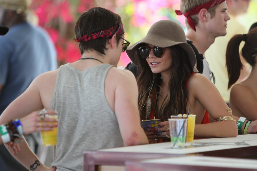 Josh Hutcherson;Vanessa Hudgens;<br>Celebrities at The 2011 Coachella Valley Music and Arts Festival - Day 1