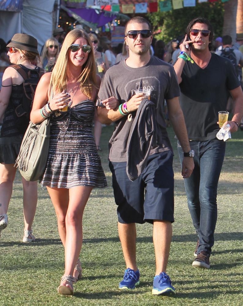 Nicky Hilton;David Katzenberg;Brandon Davis;<br>Celebrities at The 2011 Coachella Valley Music and Arts Festival - Day 1