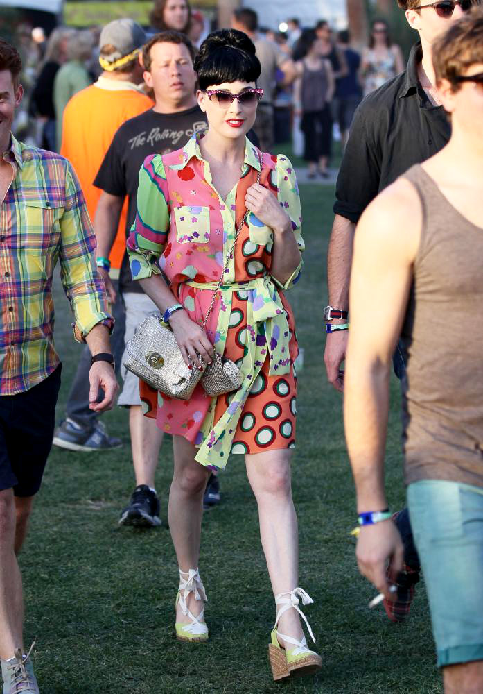 Dita Von Teese;<br>Celebrities at The 2011 Coachella Valley Music and Arts Festival - Day 1
