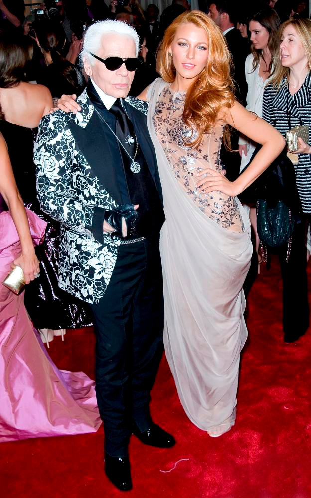 Karl Lagerfeld;Blake Lively;<br>Alexander McQueen: Savage Beauty Costume Institute Gala