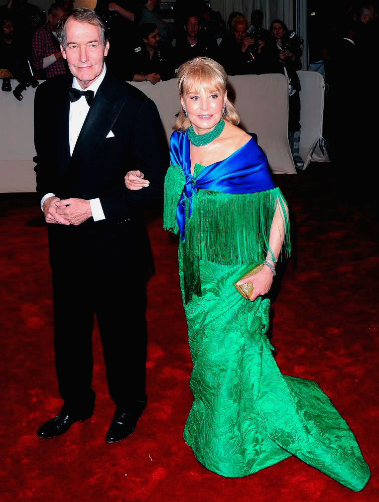 Charlie Rose;Barbara Walters;<br>Alexander McQueen: Savage Beauty Costume Institute Gala