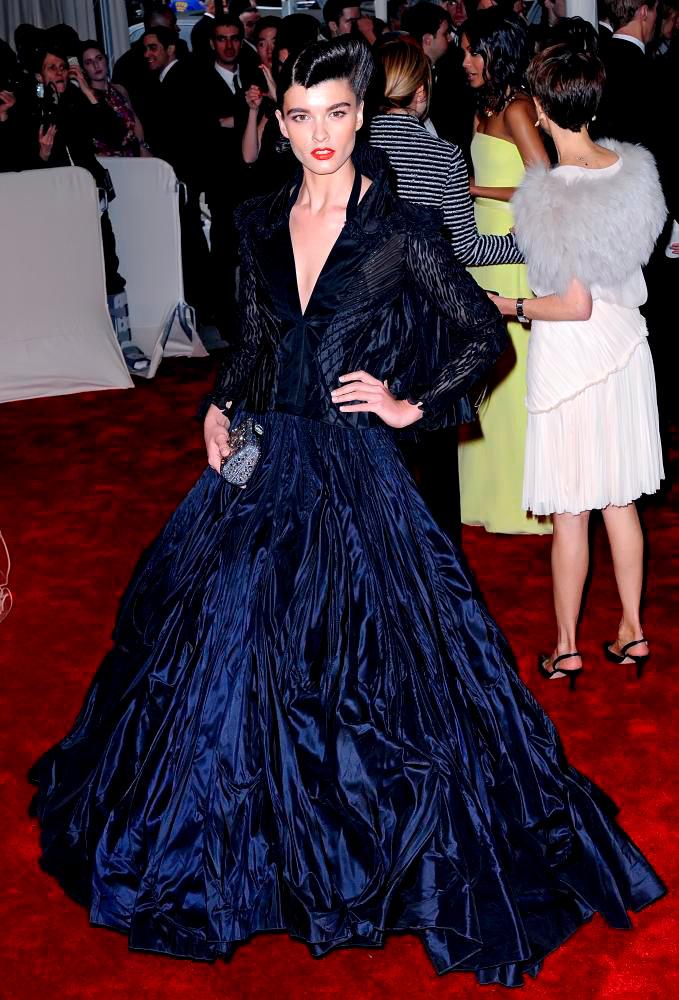 Crystal Renn;<br>Alexander McQueen: Savage Beauty Costume Institute Gala
