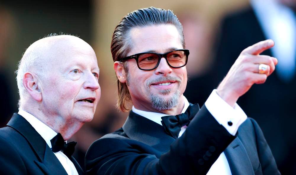 Gilles Jacob;Brad Pitt;<br>2011 Cannes International Film Festival - Day 6 - The Tree of Life - Premiere