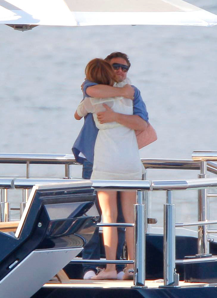 Leonardo DiCaprio;Blake Lively;<br>Blake Lively and Leonardo DiCaprio Enjoy The Sun on A Boat in Cannes