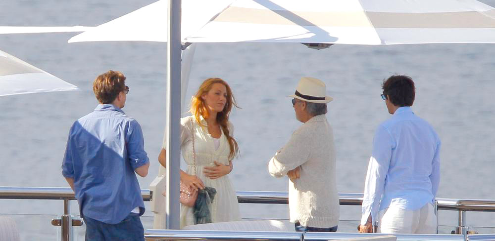 Leonardo DiCaprio;Blake Lively;Steven Spielberg;<br>Blake Lively, Leonardo DiCaprio and Steven Spielberg Enjoy The Sun on A Boat in Cannes