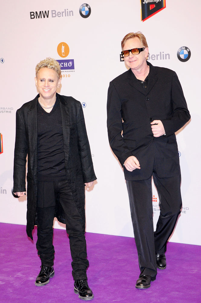 Martin Gore;Andrew Fletcher;<br>19th Annual Echo Awards 2010 - Red carpet arrivals