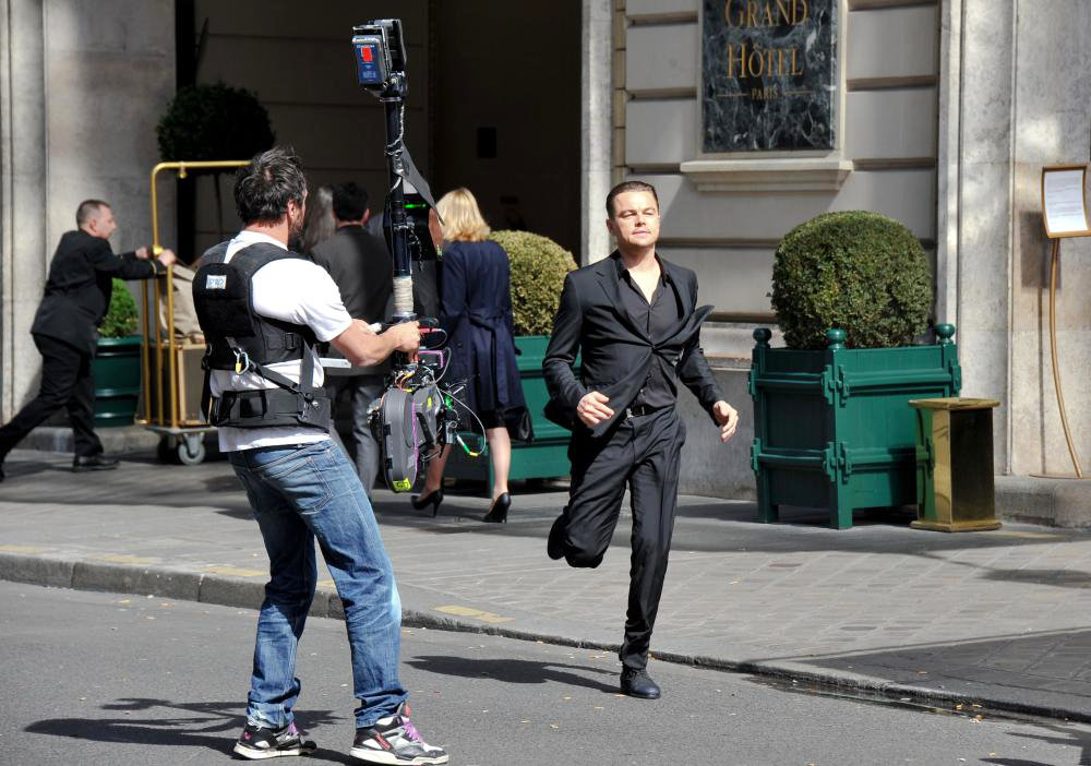 Leonardo DiCaprio;<br>Leonardo DiCaprio on The Set of A Commercial Film for A Chinese Telephonic Network