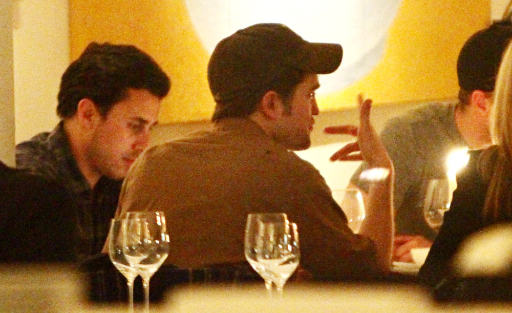Robert Pattinson;<br>Robert Pattinson Having Dinner at Bocca di Bacco Restaurant on Friedrichstrasse Street