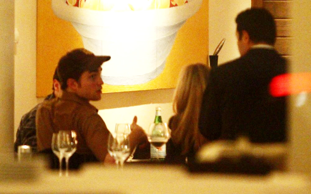 Robert Pattinson;<br>Robert Pattinson Having Dinner at Bocca di Bacco Restaurant on Friedrichstrasse Street