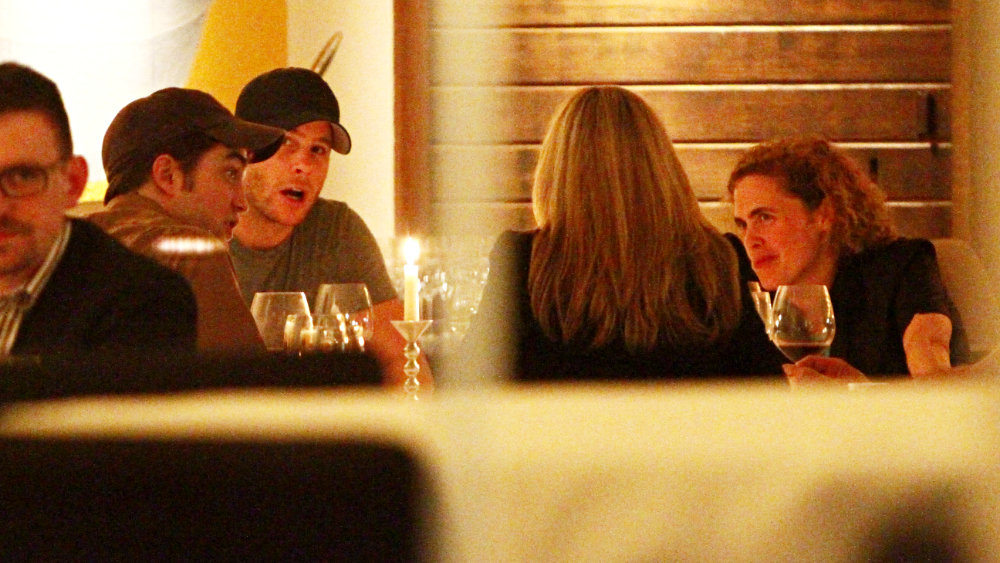 Robert Pattinson;<br>Robert Pattinson Having Dinner at Bocca di Bacco Restaurant on Friedrichstrasse Street
