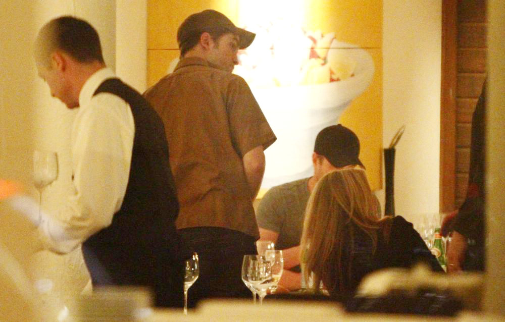 Robert Pattinson;<br>Robert Pattinson Having Dinner at Bocca di Bacco Restaurant on Friedrichstrasse Street