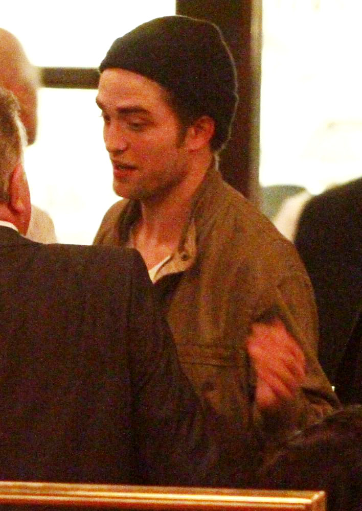 Robert Pattinson;<br>Robert Pattinson at Borchardt Restaurant After The European Premiere of 'Water for Elephants'