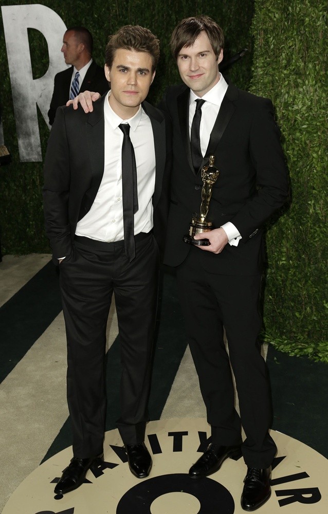 Paul Wesley;Shawn Christensen;<br>2013 Vanity Fair Oscar Party - Arrivals