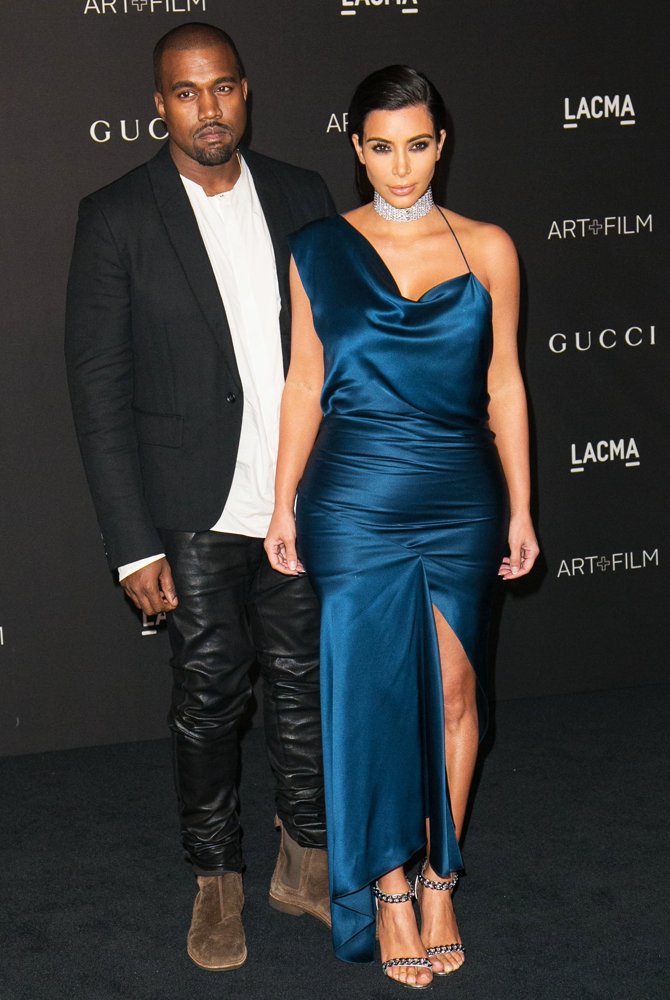Kanye West;Kim Kardashian;<br>2014 LACMA Art + Film Gala Honoring Barbara Kruger and Quentin Tarantino Presented by Gucci