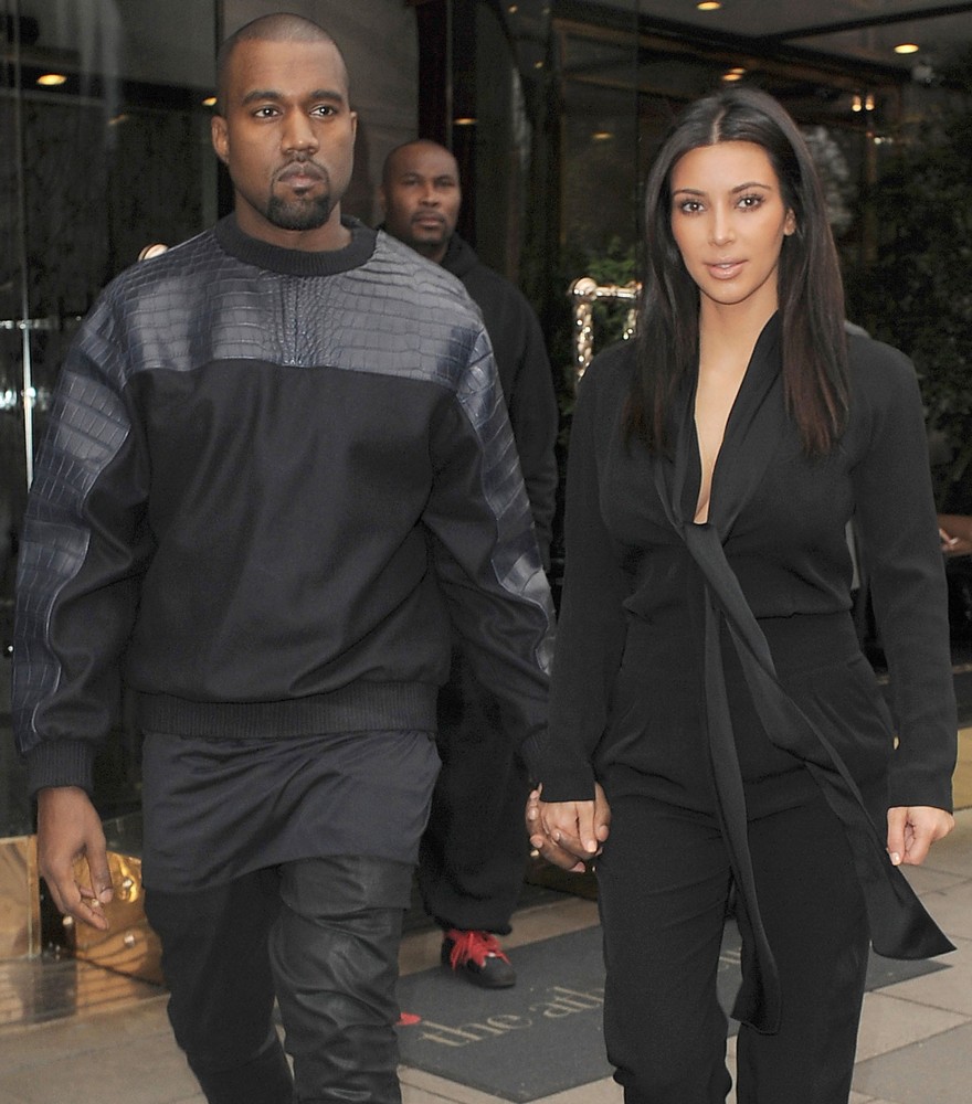 Kanye West;Kim Kardashian;<br>Kim Kardashian and Kanye West Leave Their Hotel Holding Hands
