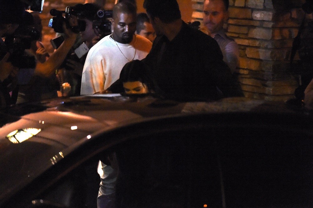 Kim Kardashian and Kanye West Leaves Her Birthday Party