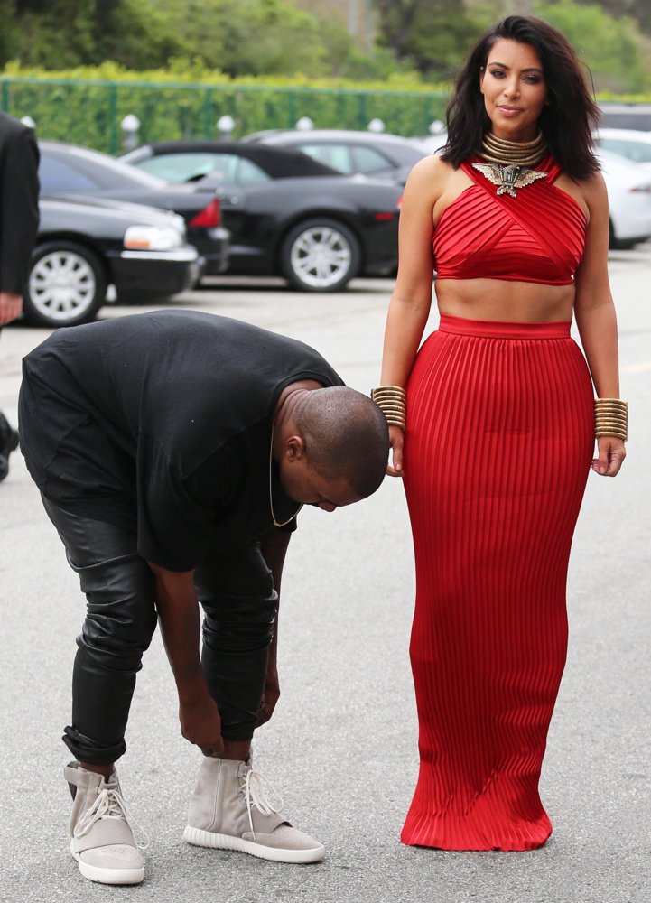 Kanye West;Kim Kardashian;<br>Roc Nation Pre-Grammy Brunch - Arrivals