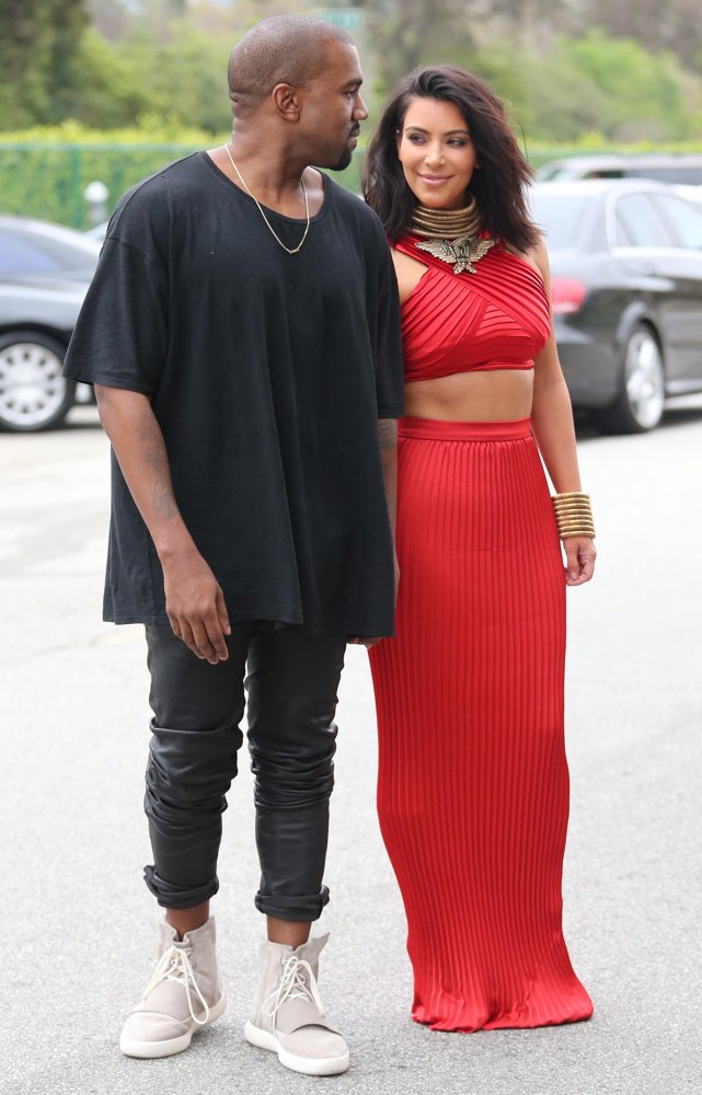 Kanye West;Kim Kardashian;<br>Roc Nation Pre-Grammy Brunch - Arrivals
