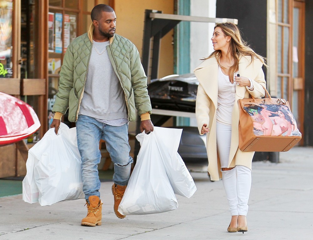 Kanye West;Kim Kardashian;<br>Kim Kardashian and Kanye West Shop at Sport Store