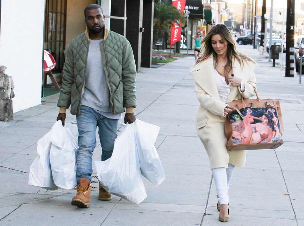 Kanye West;Kim Kardashian;<br>Kim Kardashian and Kanye West Shop at Sport Store