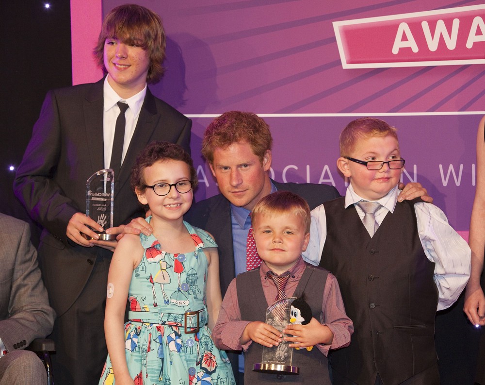Rose Whittle;Prince Harry;Alex Logan;Matthew Merritt;<br>WellChild Awards 2012 - Inside