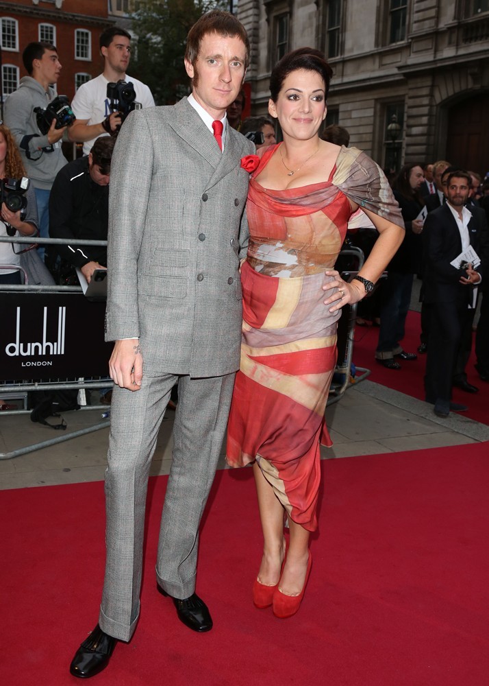 Bradley Wiggins;Catherine Wiggins;<br>The GQ Men of The Year Awards 2012 - Arrivals