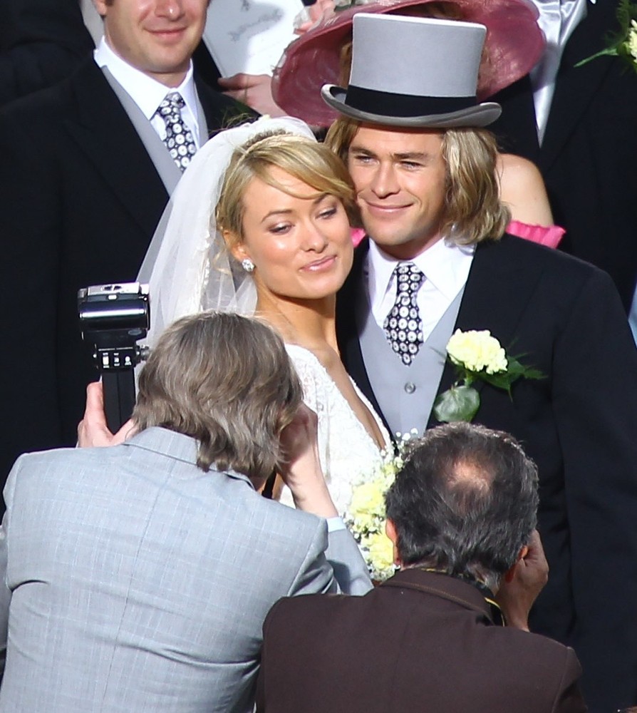 Olivia Wilde;Chris Hemsworth;<br>Filming Takes Place for Rush