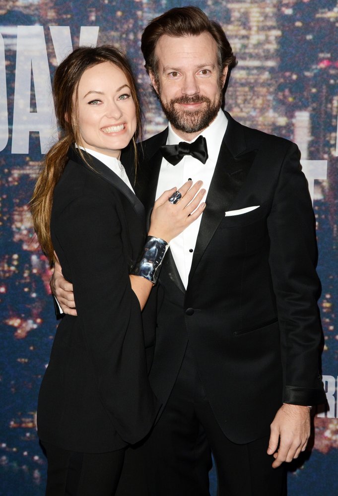 Olivia Wilde;Jason Sudeikis;<br>Saturday Night Live 40th Anniversary Special - Red Carpet Arrivals