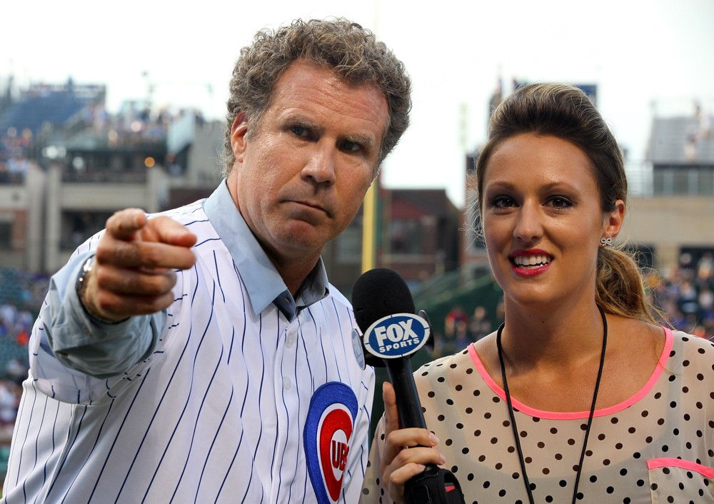 Will Ferrell;<br>Zach Galifianakis and Will Ferrell Promote Movie The Campaign by Throwing Out A Dueling First Pitch