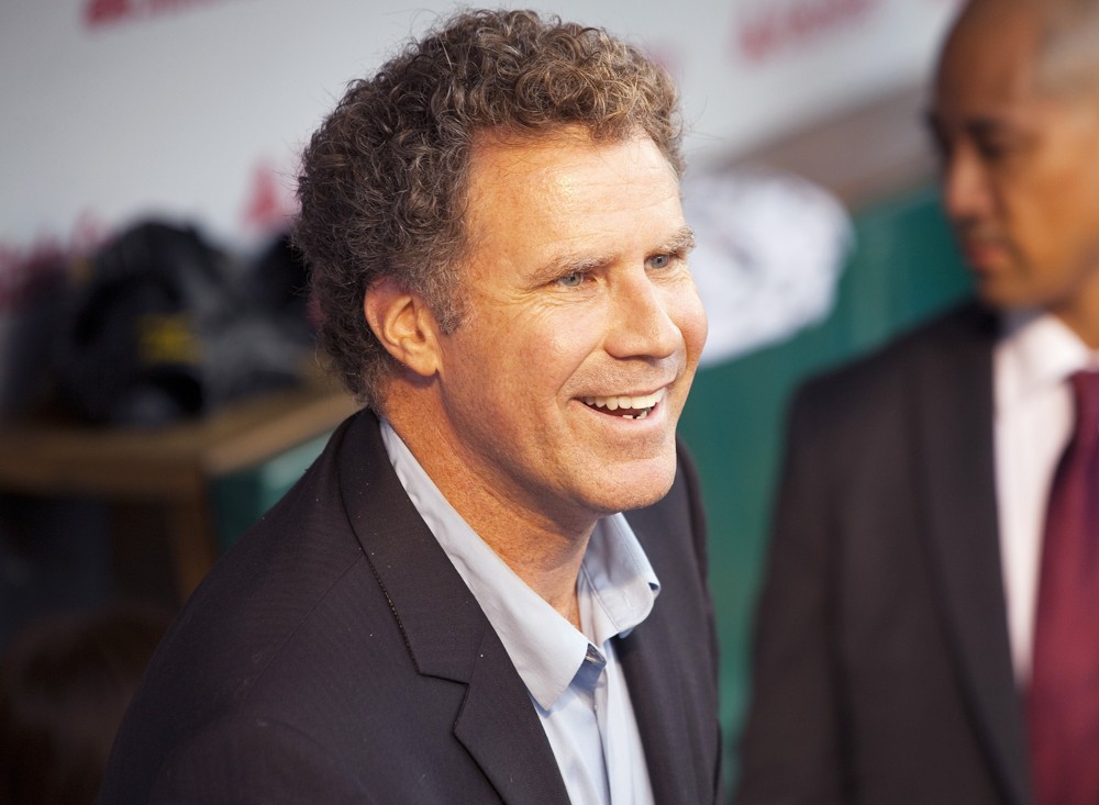 Will Ferrell;<br>Zach Galifianakis and Will Ferrell Promote Movie The Campaign by Throwing Out A Dueling First Pitch