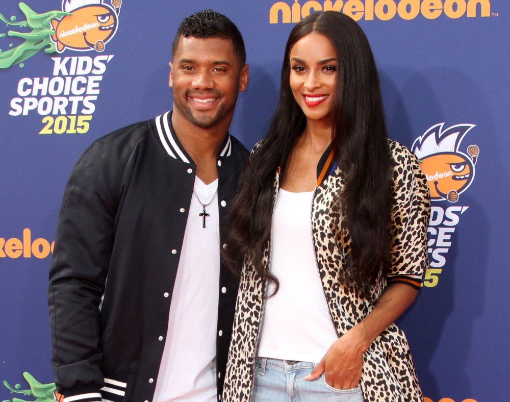 Russell Wilson;Ciara;<br>Nickelodeon Kids' Choice Sports 2015 Awards - Arrivals
