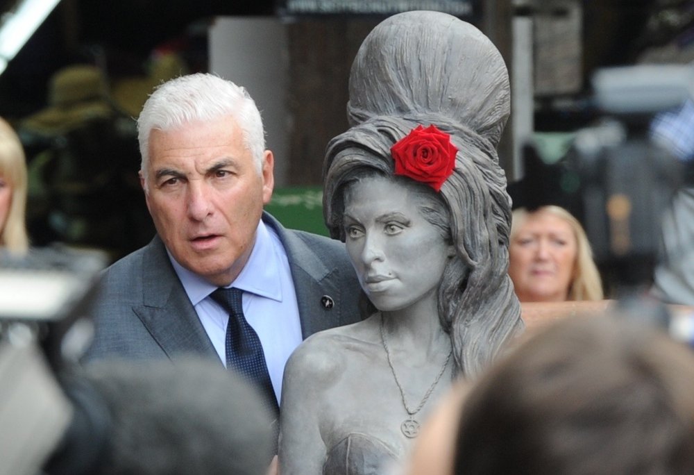 Mitch Winehouse;Amy Winehouse;<br>Amy Winehouse Statue Unveiling