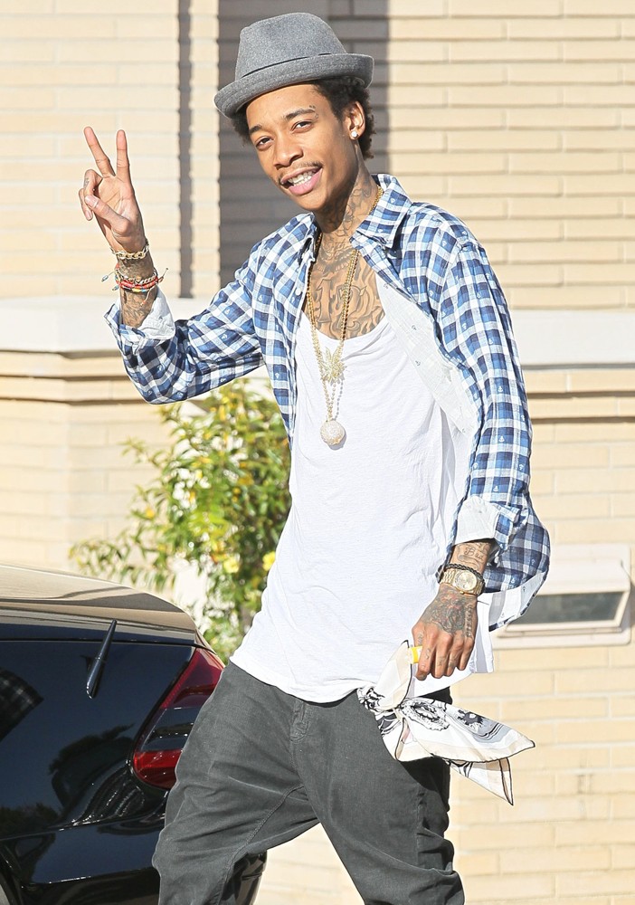 Wiz Khalifa;<br>Wiz Khalifa Shopping at Barney's New York on Valentine's Day