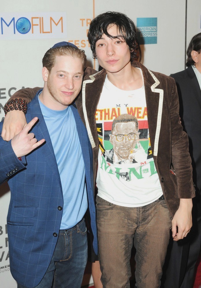 Israel Wolfson;Ezra Miller;<br>9th Annual Tribeca Film Festival - Premiere of Beware the Gonzo - Arrivals