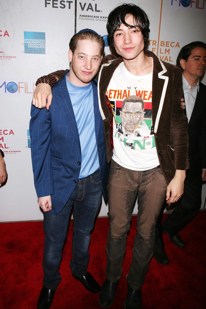 Israel Wolfson;Ezra Miller;<br>9th Annual Tribeca Film Festival - Premiere of Beware the Gonzo - Arrivals