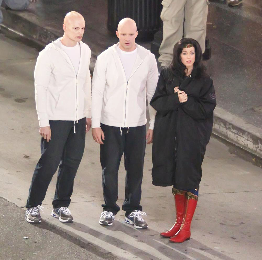 Adrianne Palicki;<br>Filming in Hollywood on The Set of 'Wonder Woman'