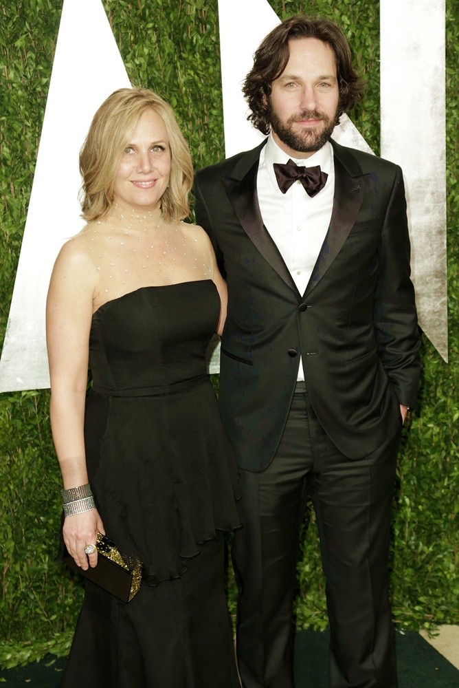 Julie Yaeger;Paul Rudd;<br>2013 Vanity Fair Oscar Party - Arrivals