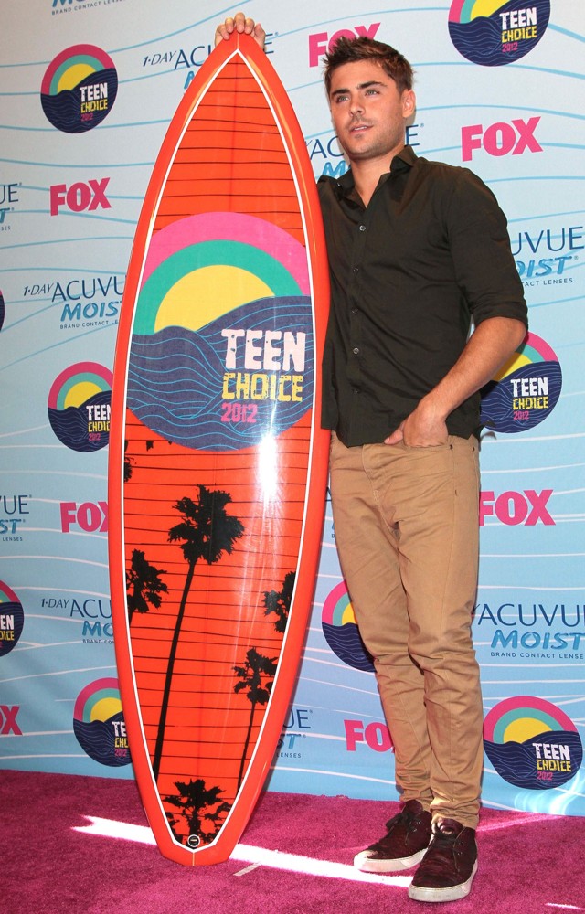 Zac Efron;<br>The 2012 Teen Choice Awards - Press Room