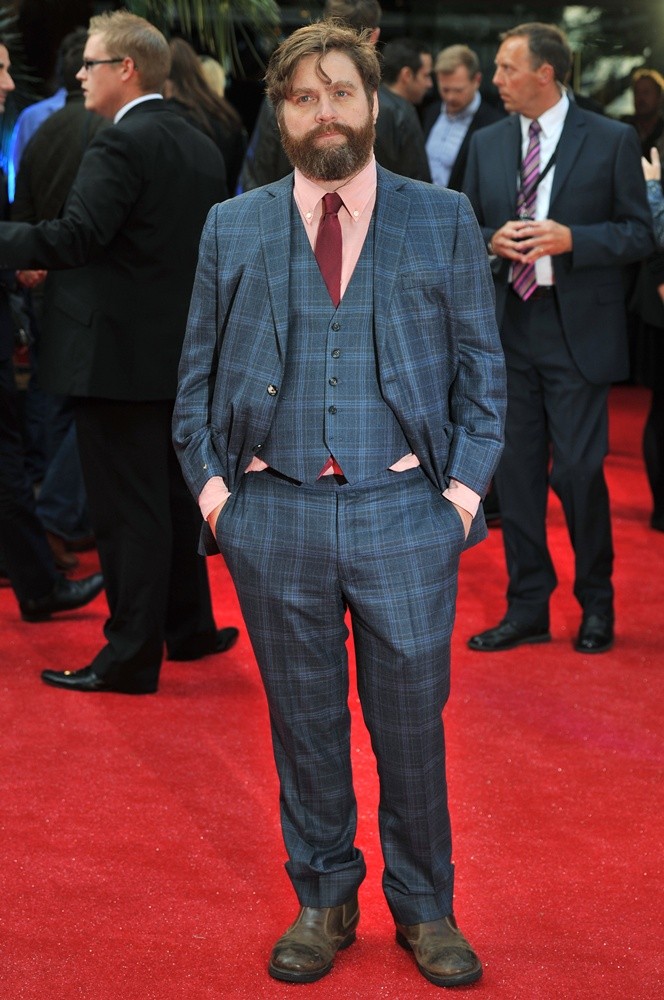 Zach Galifianakis;<br>The Hangover Part III - European Film Premiere
