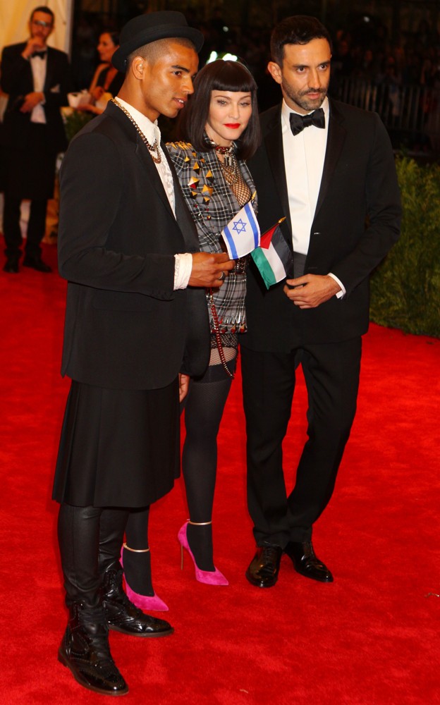 Brahim Zaibat;Madonna;Riccardo Tisci;<br>PUNK: Chaos to Couture Costume Institute Gala